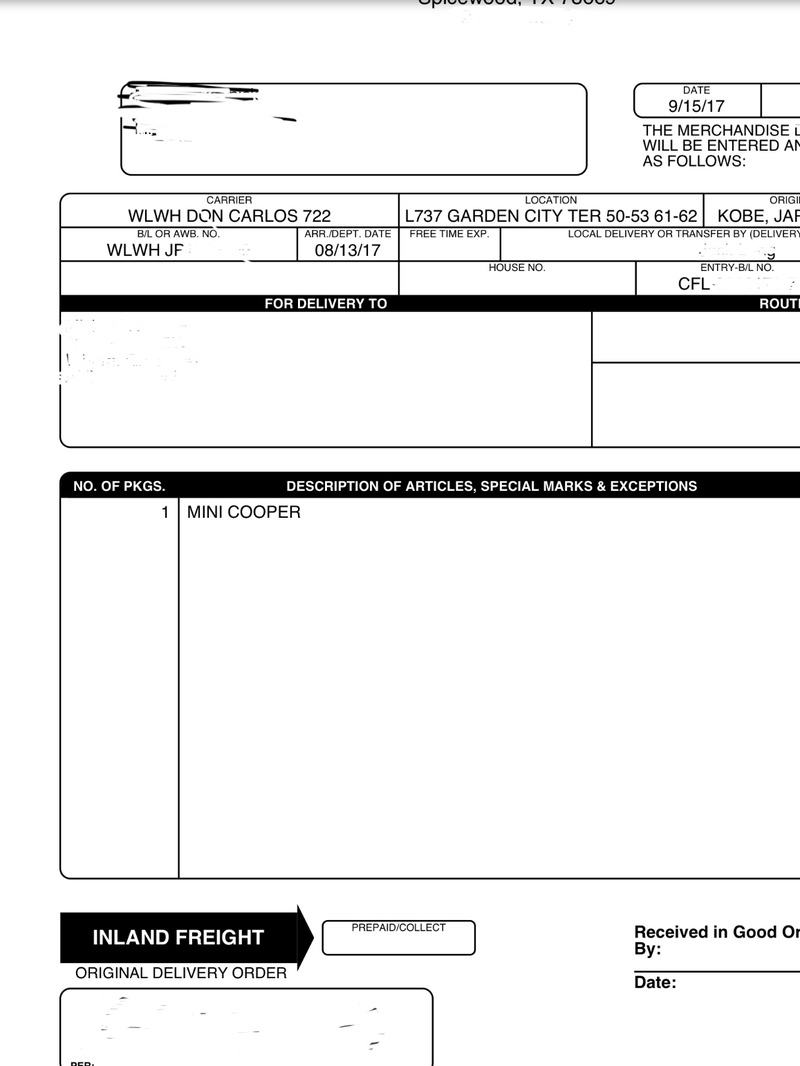 Import Security Filing